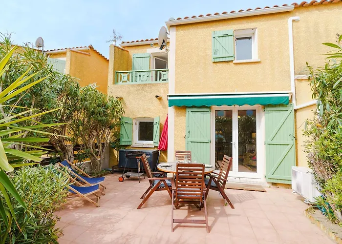 Charmante Climatisee A Narbonne-plage, Proche Mer, 6 Personnes, 3 Chambres, Parking Prive - Fr-1-409-120 Villa Narbonne-Plage