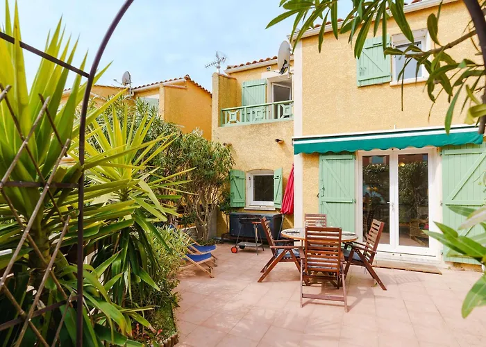 Charmante Climatisee A Narbonne-plage, Proche Mer, 6 Personnes, 3 Chambres, Parking Prive - Fr-1-409-120 Villa *